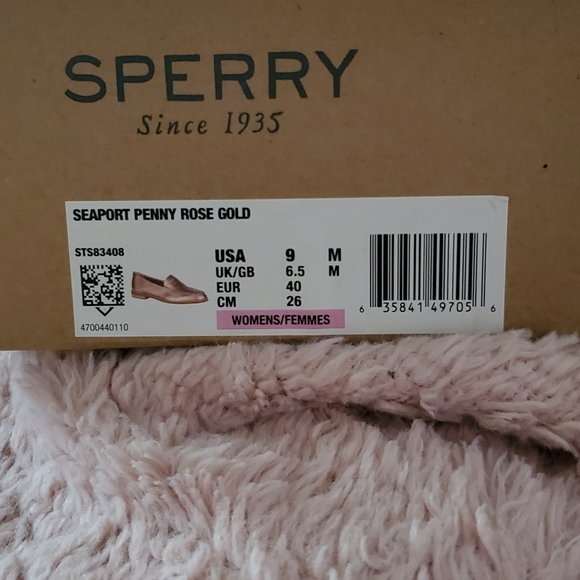 Womens Sperry rose gold loafers - Picture 3 of 5